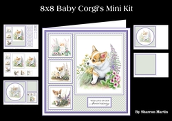 8x8 Baby Corgis Mini Kit - x5 A4 sheets