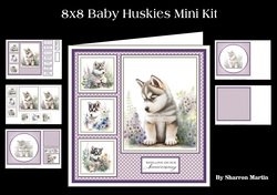 8x8 Baby Huskies Mini Kit - x5 A4 Sheets