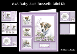 8x8 Baby Jack Russells Mini Kit - x5 A4 Sheets