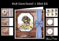 8x8 Daschund 1 Mini  Kit - x6 A4 sheets 