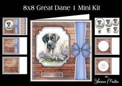 8x8 Great Dane 1 Mini  Kit - x6 A4 sheets 