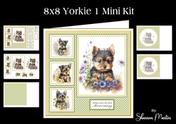 8x8 Yorkie Mini Kit - x5 A4 Sheets
