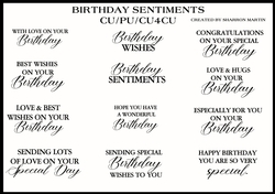 Birthday Quotes / Word Art CU/CU4CU/PU