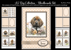 A5 Bloodhounds Kit - x6 A4 Sheets Can make at least 8 different cards