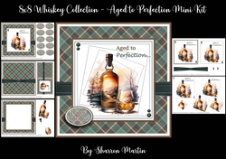 8x8 Whiskey Collection Aged to perfection Mini Kit - x5 A4 sheets
