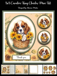 8x8 Cavalier King Charles Mini Kit - x4 A4 Sheets 