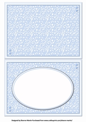 A5 Vintage Baby Boy Blank Insert