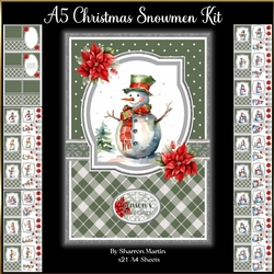 A5 Christmas Snowmen Kit