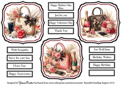 Beautiful Handbag Toppers 10-12