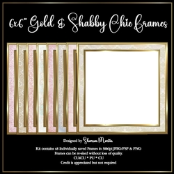 6x6 Shabby Chic Frames Collection 1 - x8 Frames