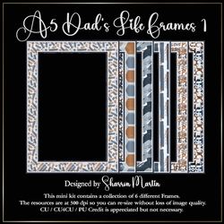 A5 Dads Life Frames 1-6 in PNG