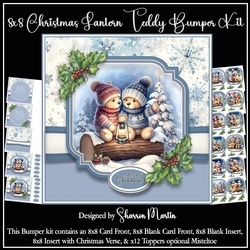 8x8 Christmas Lantern Teddies Bumper Kit - x11 A4 Sheets