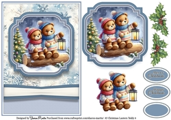 A5 Christmas Lantern Teddies 6