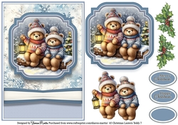 A5 Christmas Lantern Teddies 7