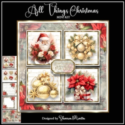 8x8 All Things Christmas Mini Kit - x5 A4 Sheets