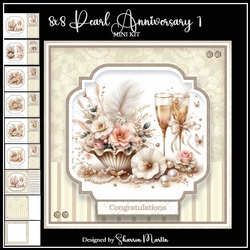 8x8 Pearl Anniversary Mini Kit 1 - x9 A4 Sheets