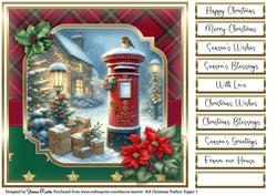 8x8 Christmas Postbox 5 with Sentiments