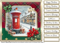 8x8 Christmas Postbox 12 with Sentiments