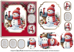 6x6 Festive Snowmen 2