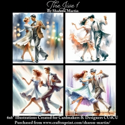 x4 The Jive 1 - Illustrations for Cardmakers & Designers