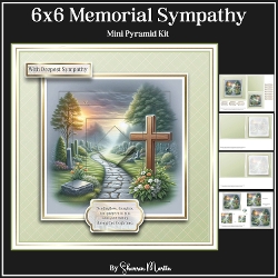 6x6 Memorial Garden Mini Pyramid Kit - x4 A4 Sheets