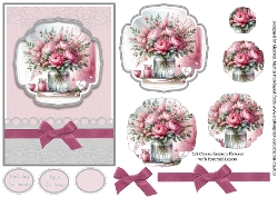 5x7 Crysanthemum Flowers Pyramid Design Sheet