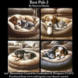 8x8 Best Pals 2 - Illustrations for Cardmakers & Designers