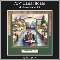 7x7 Canal Boats Pyramid Stacker Mini Kit 