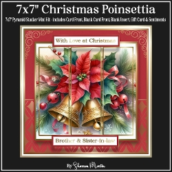 7x7 Christmas Poinsettia Mini Kit