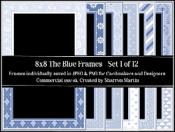8x8 The Blues Frames 1-12 JPEG & PNG (24 Files)