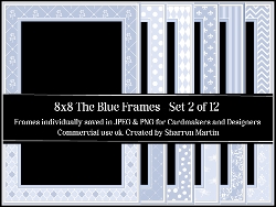 8x8 The Blues Frames 11-20 in JPEG & PNG 