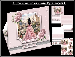 A5 Parisian Ladies 1 - Easel Pyramage Kit