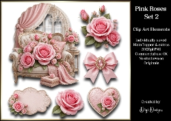 Pink Roses 2 - Large Clipart