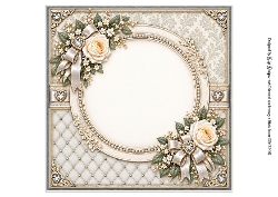 8x8 Elegant Diamond Blank Insert