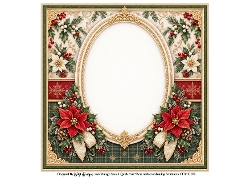 8x8 Vintage Santa Blank Insert