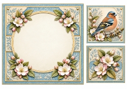8x8 Chaffinch- Blank Insert