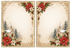 A5 Winter Church - Blank Insert