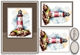A5 Lighthouse 1 Card Front, Toppers and Sentiments