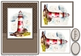 A5 Lighthouse 3 Card Front, Toppers and Sentiments