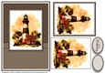 A5 Lighthouse 4 Card Front, Toppers and Sentiments