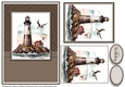 A5 Lighthouse 5 Card Front, Toppers and Sentiments