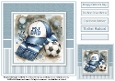 8x8 No.1 Dad Football Hat & Scarf 2 Quick Card 
