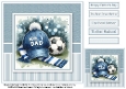 8x8 No.1 Dad Football Hat & Scarf 6 Quick Card 