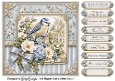 Elegant Garden Birds 1 Card Front with Sentiments