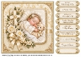 Cream & Gold Christening - Quick Card