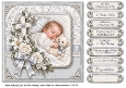 Elegant White Christening - Quick Card