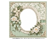 8x8 Green Christening Blank Insert 