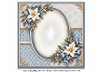 8x8 Art Deco Lady 2 Blank Insert 