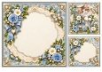 Blue Blossom Blank Insert
