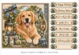 8x8 Golden Paws Quick Card Fronts with Sentiments